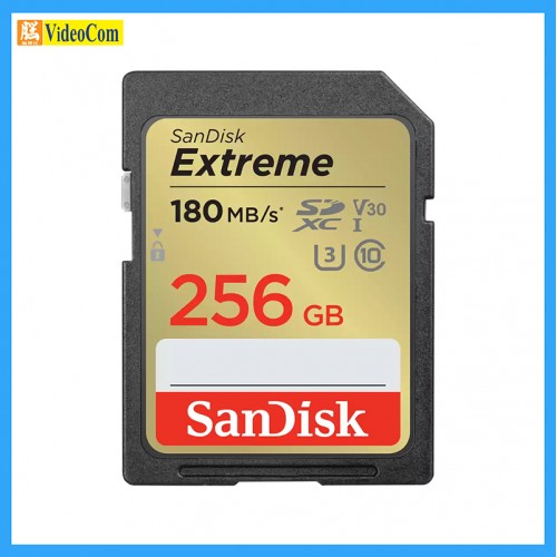 SANDISK 256GB SD EXTREME UHS-I/U3 CL10 V304K UHD(180MB/s(R) / 130MB/s(W)) LT (SDSDXVV-256G-GNCIN) 772-4535-P SANDISK 256GB SD EXTREME UHS-I/U3 CL10 V304K UHD(180MB/s(R) / 130MB/s(W)) LT (SDSDXVV-256G-GNCIN) 772-4535-P